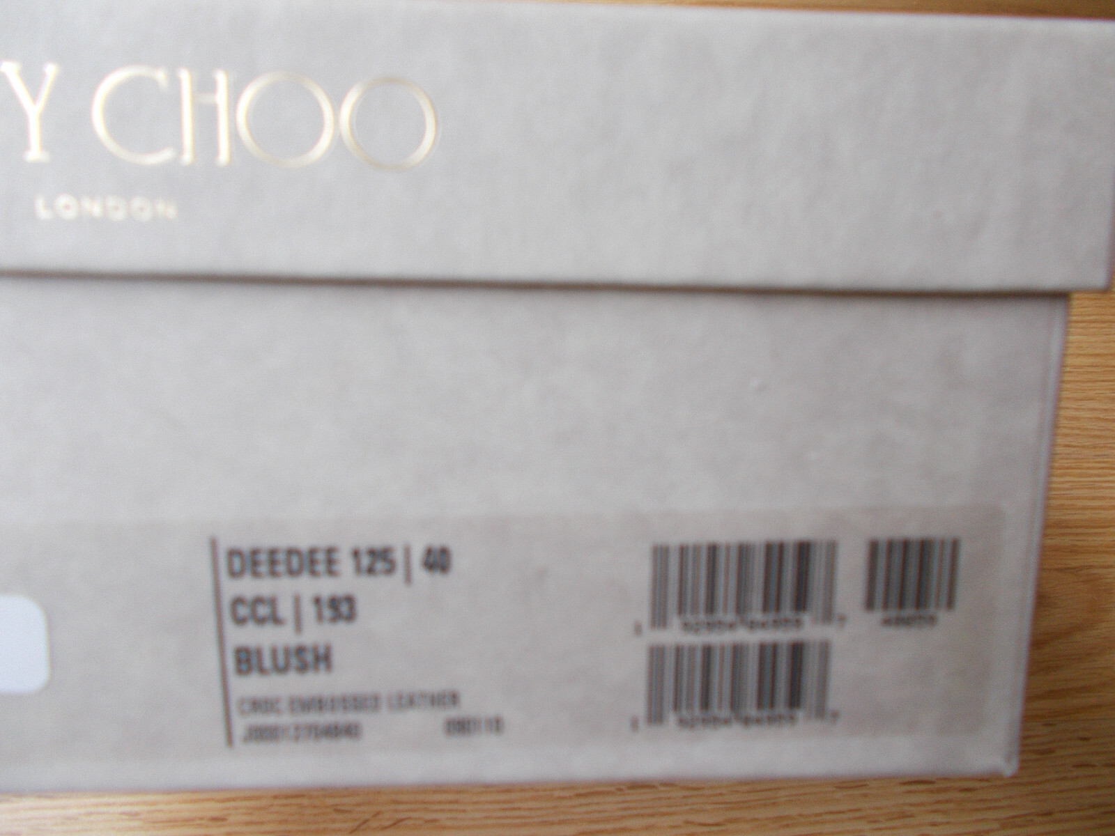 Jimmy Choo Deedee 125 mm Slide Sandals Wedge Cork Heel Blush 40 US 9 9.5 NIB