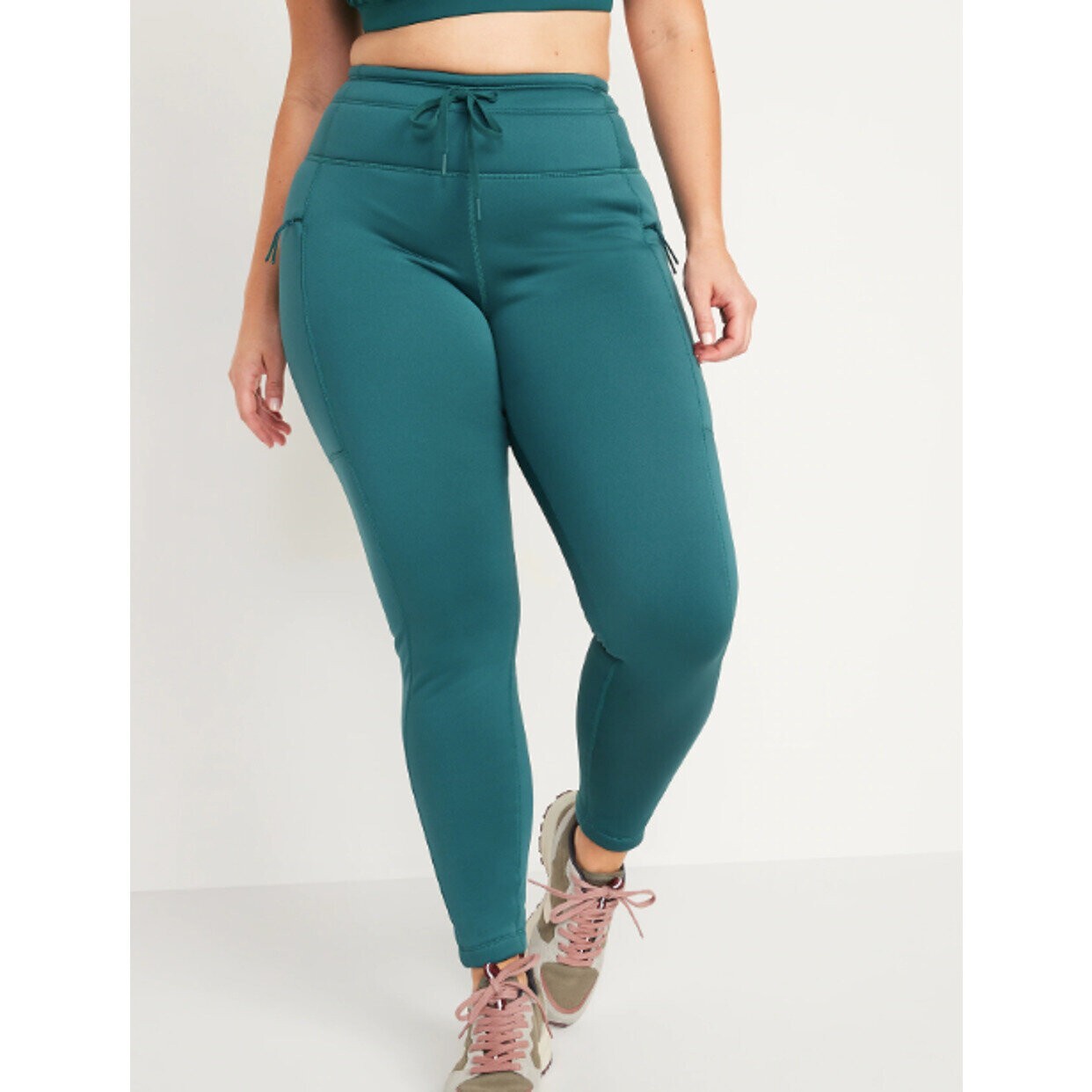 Old Navy High-Waisted UltraCoze Performance Leggings DARK TEAL 4X NWOT 17-13