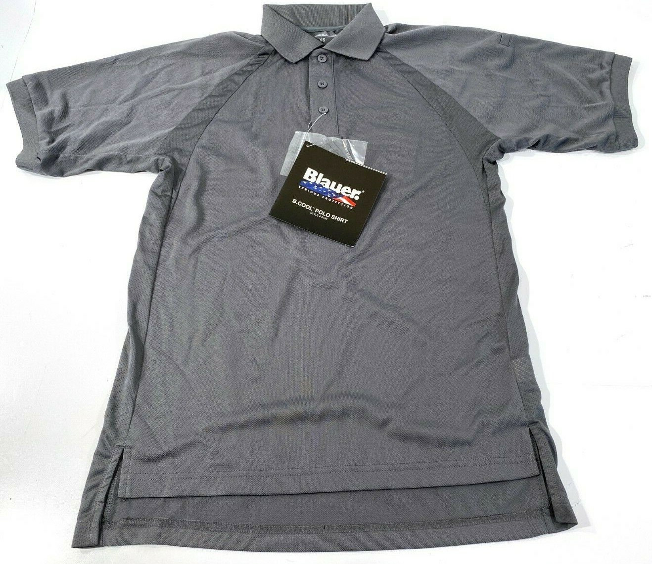 NWT MEN’S BLAUER B COOL PERFORMANCE POLO SHIRT 8139 GREY XL REG