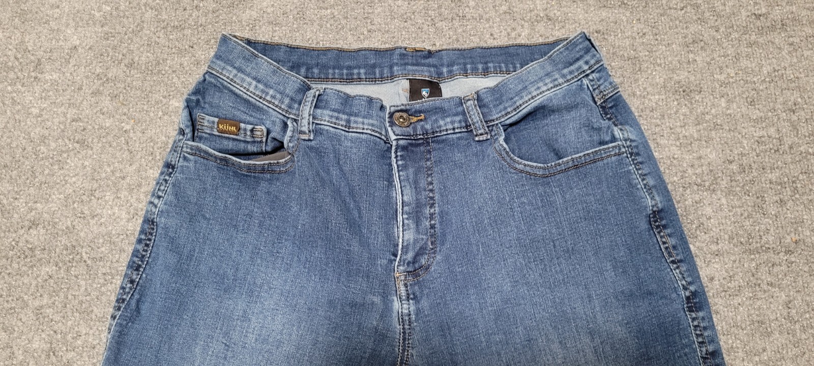 Kuhl Denim Jeans Women’s 12 Reg Stretch Straight Leg High Rise Comfy Outdoor