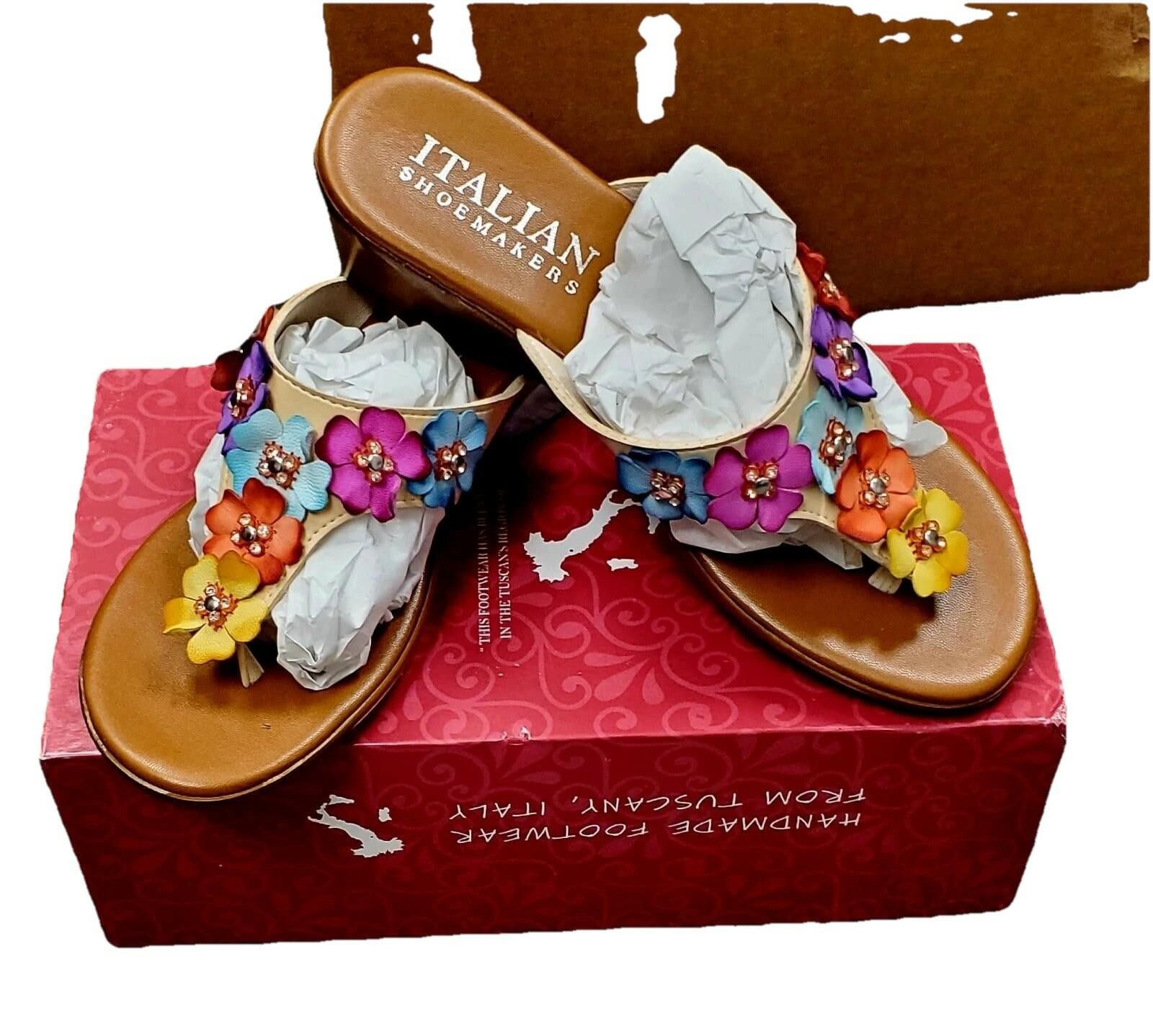 Italian Shoemakers Zane Sandals – Multi-Color, Size 8 – New!