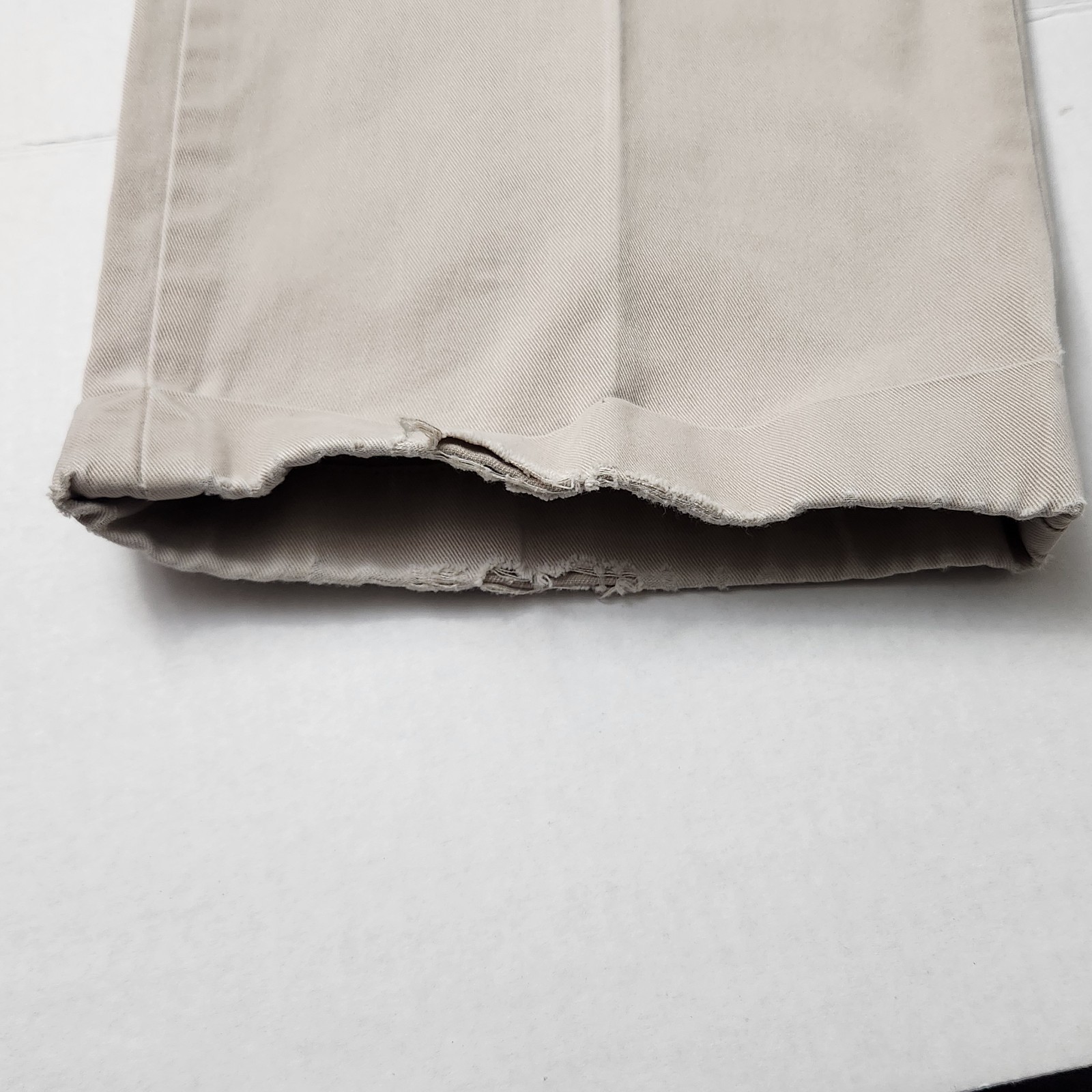 Polo Ralph Lauren Men’s Beige Cotton Twill Pleated Cuffed Chinos 42W