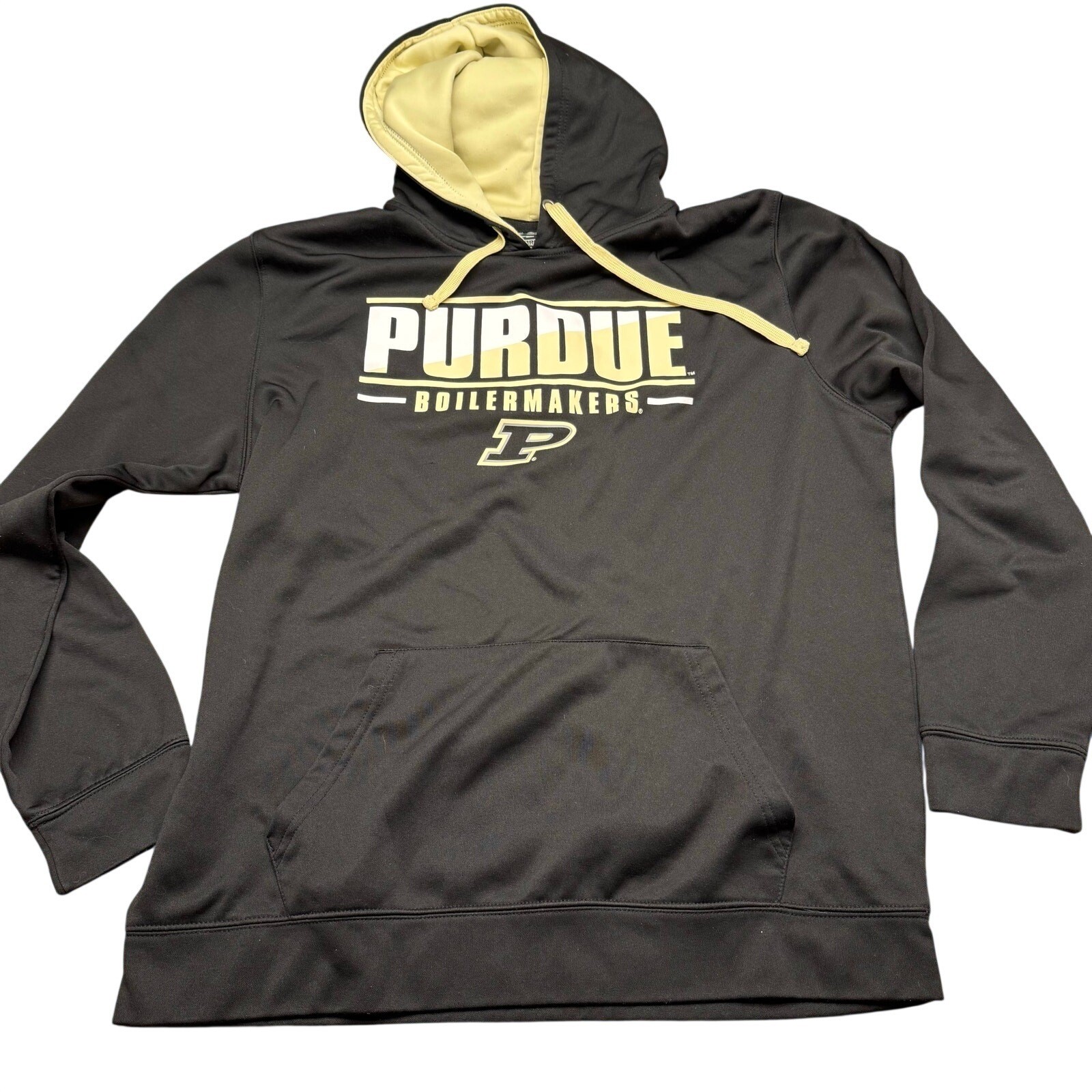 Stadium Athletics Purdue Boilermakers Hoodie Black Gold Mens XL Sweatshirt