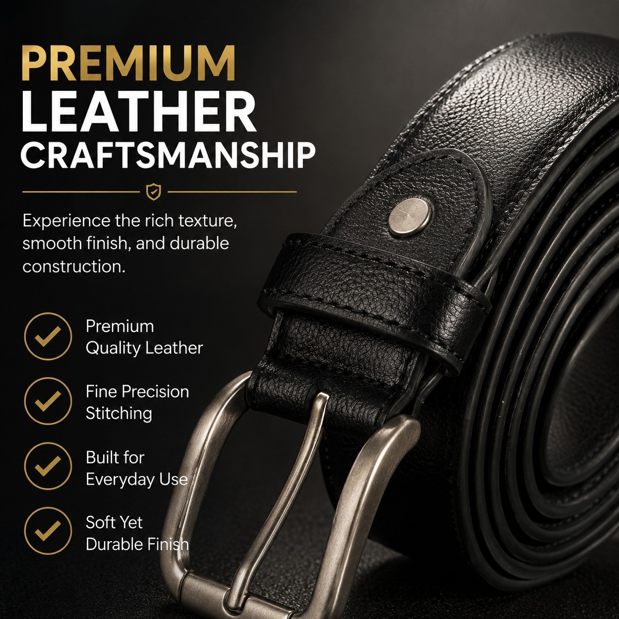 Genuine Leather Men Casual Money Zipper Safe Black Belt M.L.XL.XXL. 1.1/4″ Wide