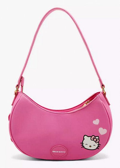 Her Universe Hello Kitty Pink Heart Baguette Bag Purse New with Tags