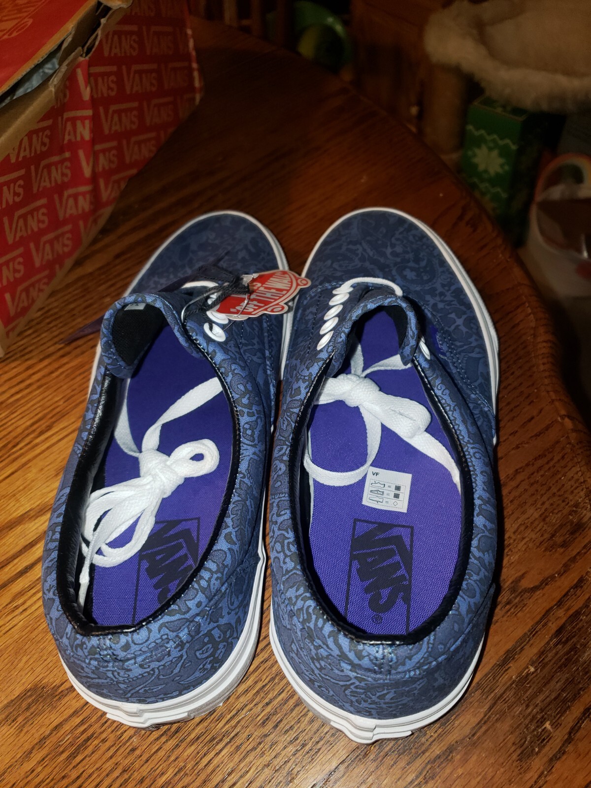 Vans ERA Liberty Art Fabrics Tonal Paisley Navy Size 8.5 Men/ 10 Women