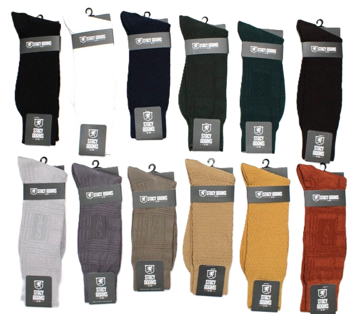 Mens Stacy Adams Socks Solid Color Dress Casual Many Colors