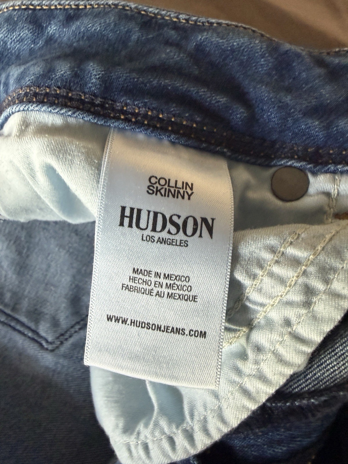 Hudson Women’s Skinny Jeans Medium Wash Blue Denim Mid Rise Stretch 5-Pocket