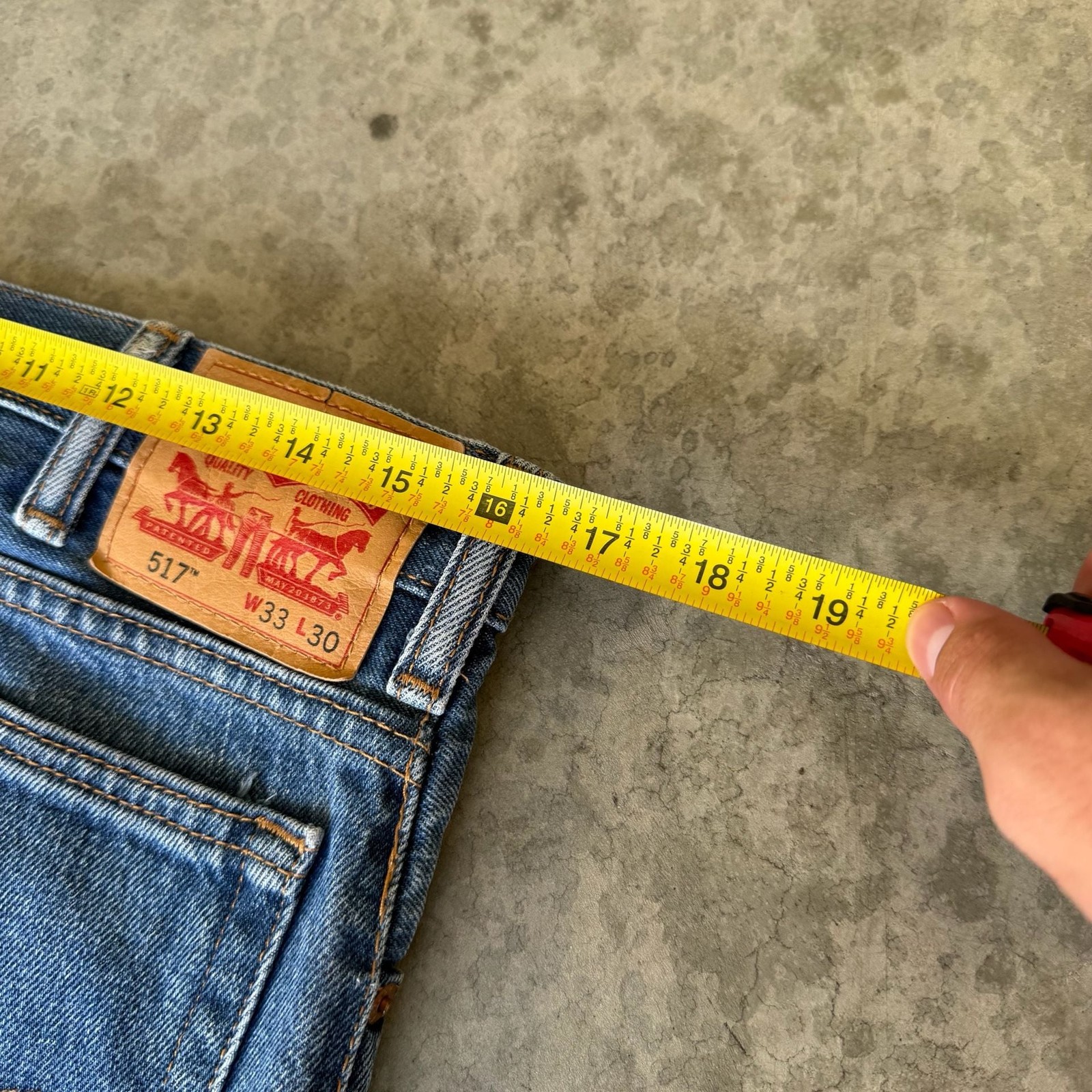 Levi’s 517 Vintage Blue Wash Bootcut Denim Jeans