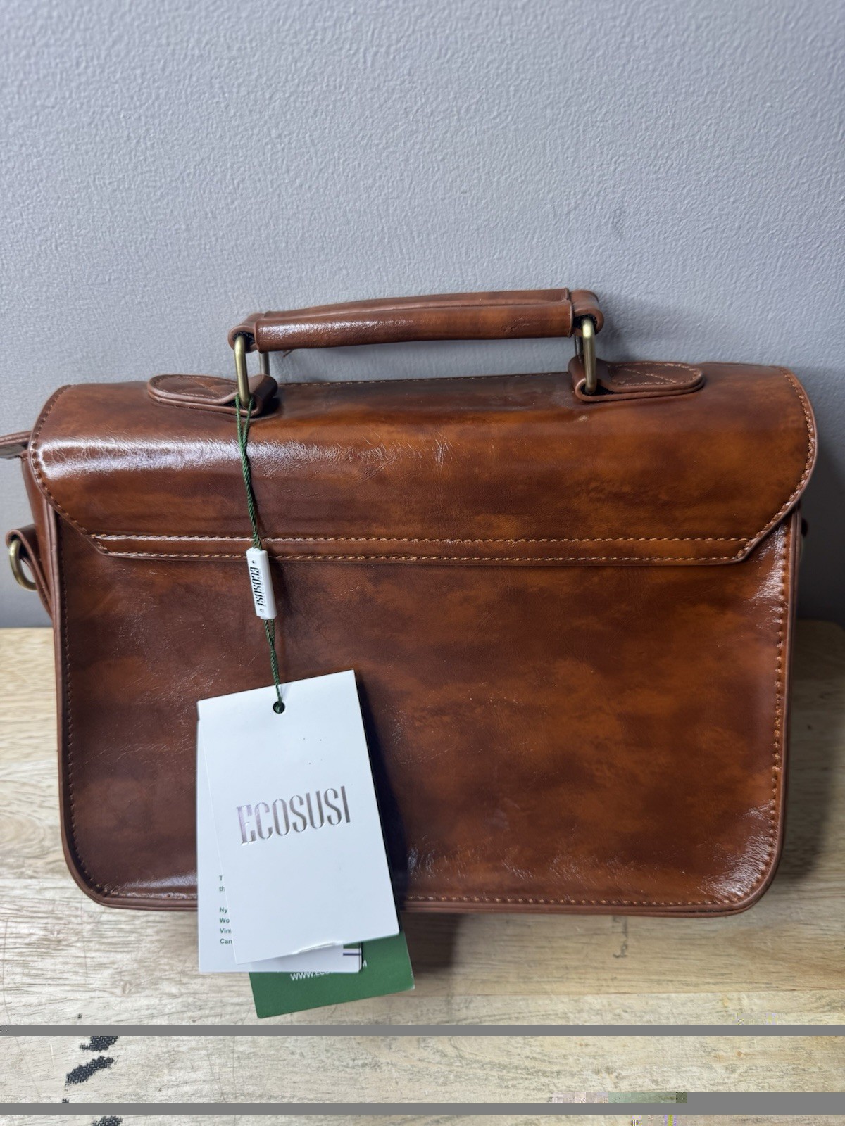 ecosusi Purse Brown New With Tags