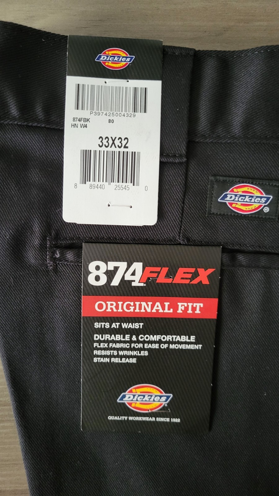 Dickies Mens Classic 874 Flex Original Fit Straight Leg Work Pants – New