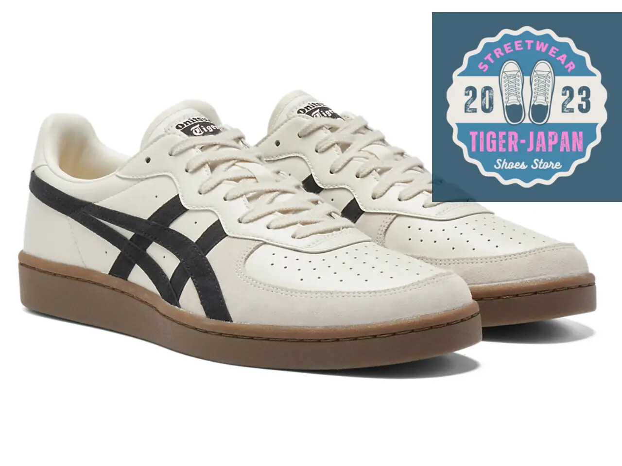 Onitsuka Tiger GSM 1183A353 127 CREAM BLACK Unisex Shoes