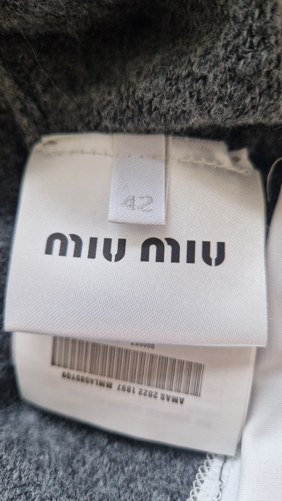 Miu Miu Layered-Effect Cashmere V-Neck Sweater – IT Size 42
