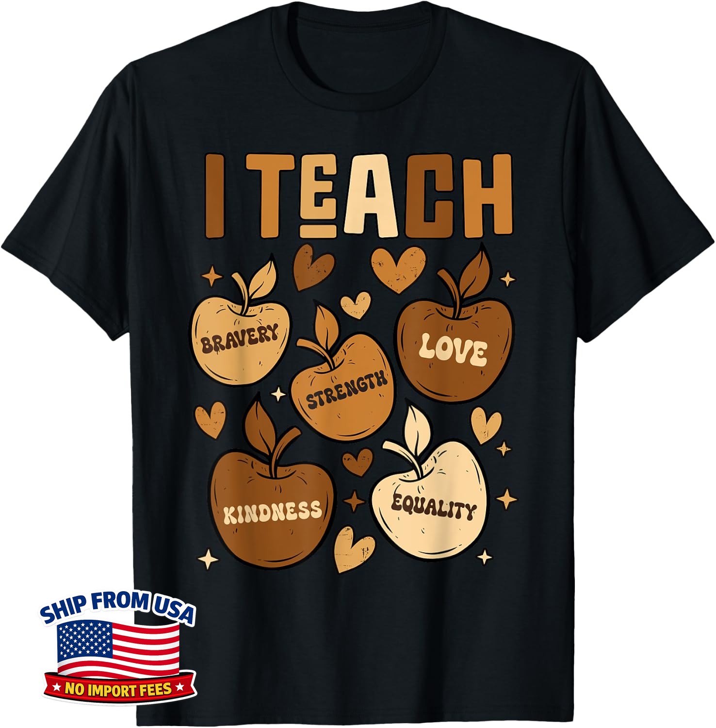 Black History Month Melanin I Teach Black History Teacher Unisex T-Shirt
