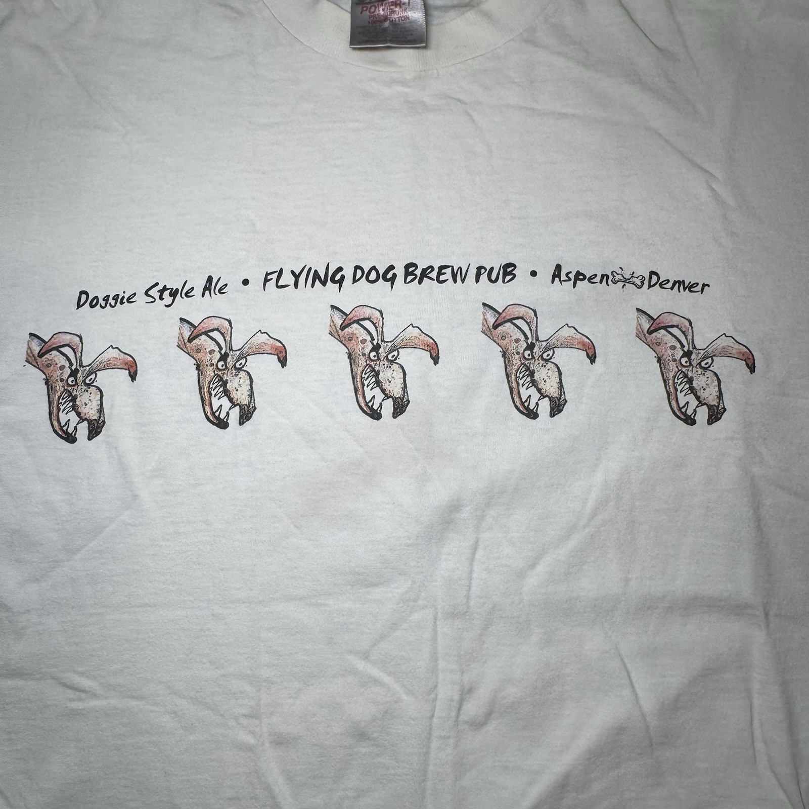 Rare Vintage Ralph Steadman Flying Dog Brewery T Shirt Men’s Large