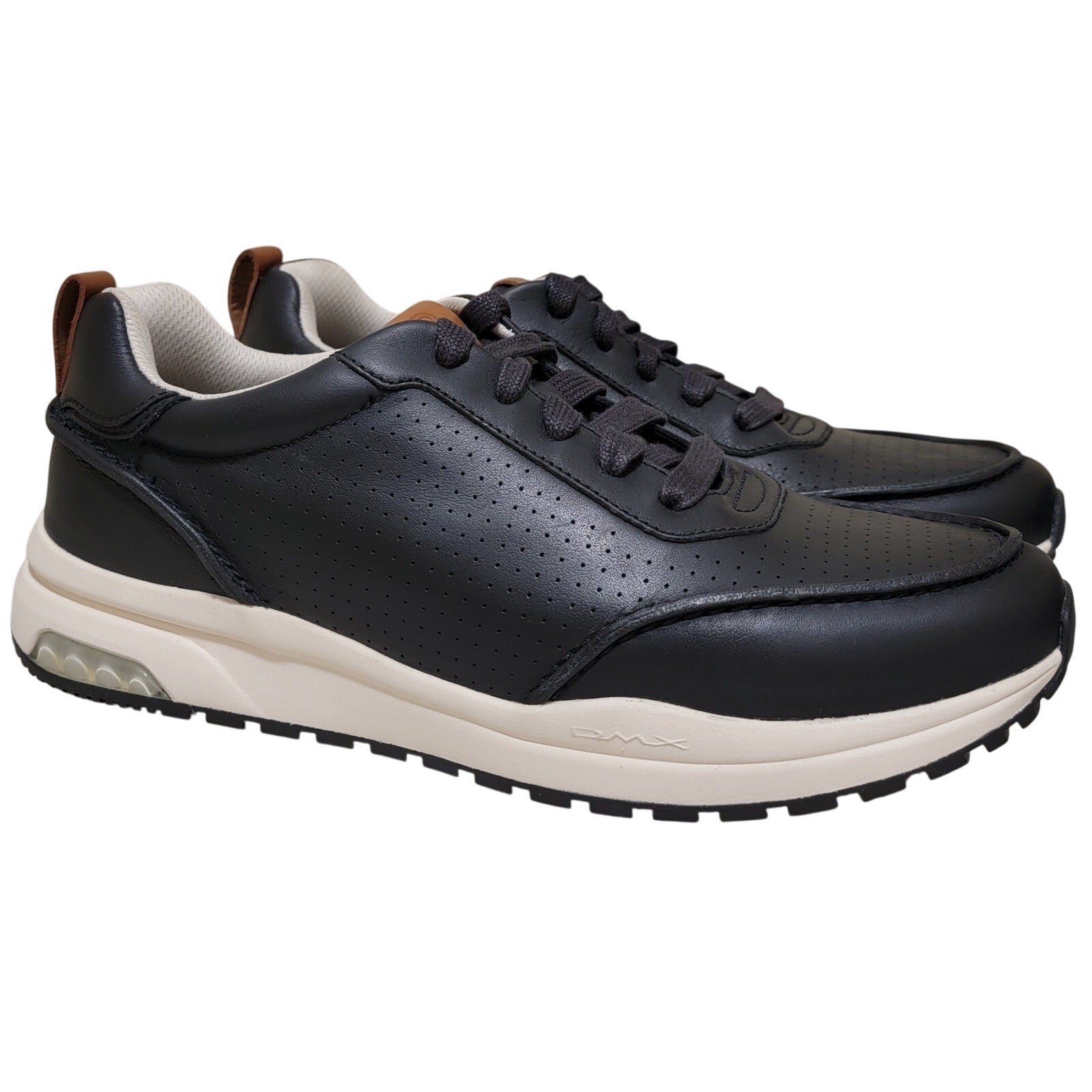 Rockport Men DMX Bowen Low Top Fashion Sneakers Size US 13M Black Leather