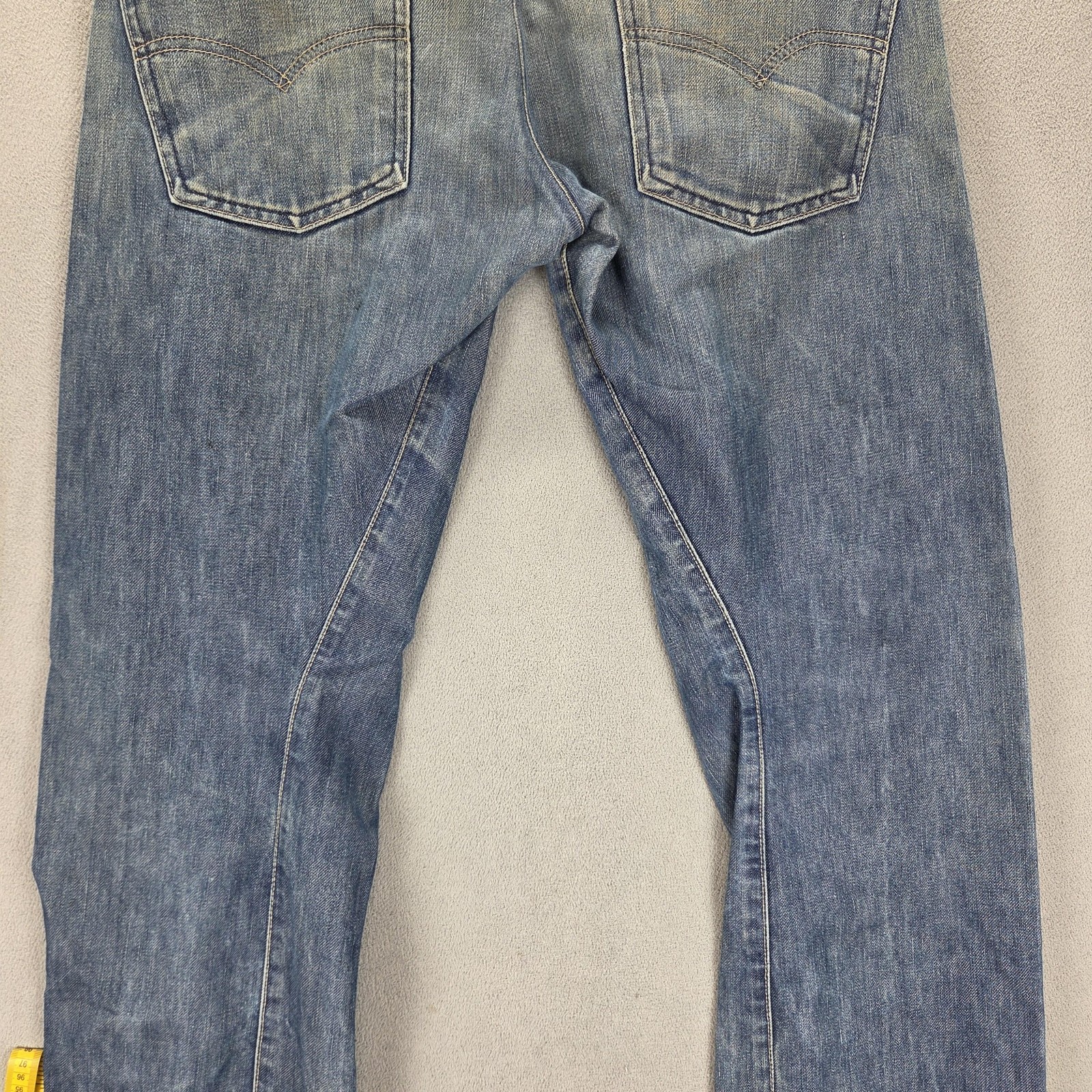 Vintage Levis Engineered Jeans Mens 32×32 Blue Twisted Button Fly Medium Wash