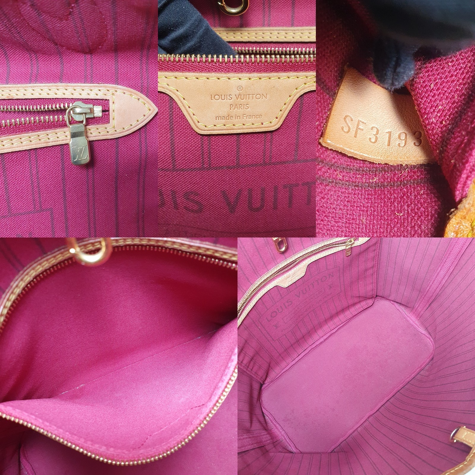 TARIFF FREE Authentic Louis Vuitton Neverfull MM Monogram M41177 Odor CLA750