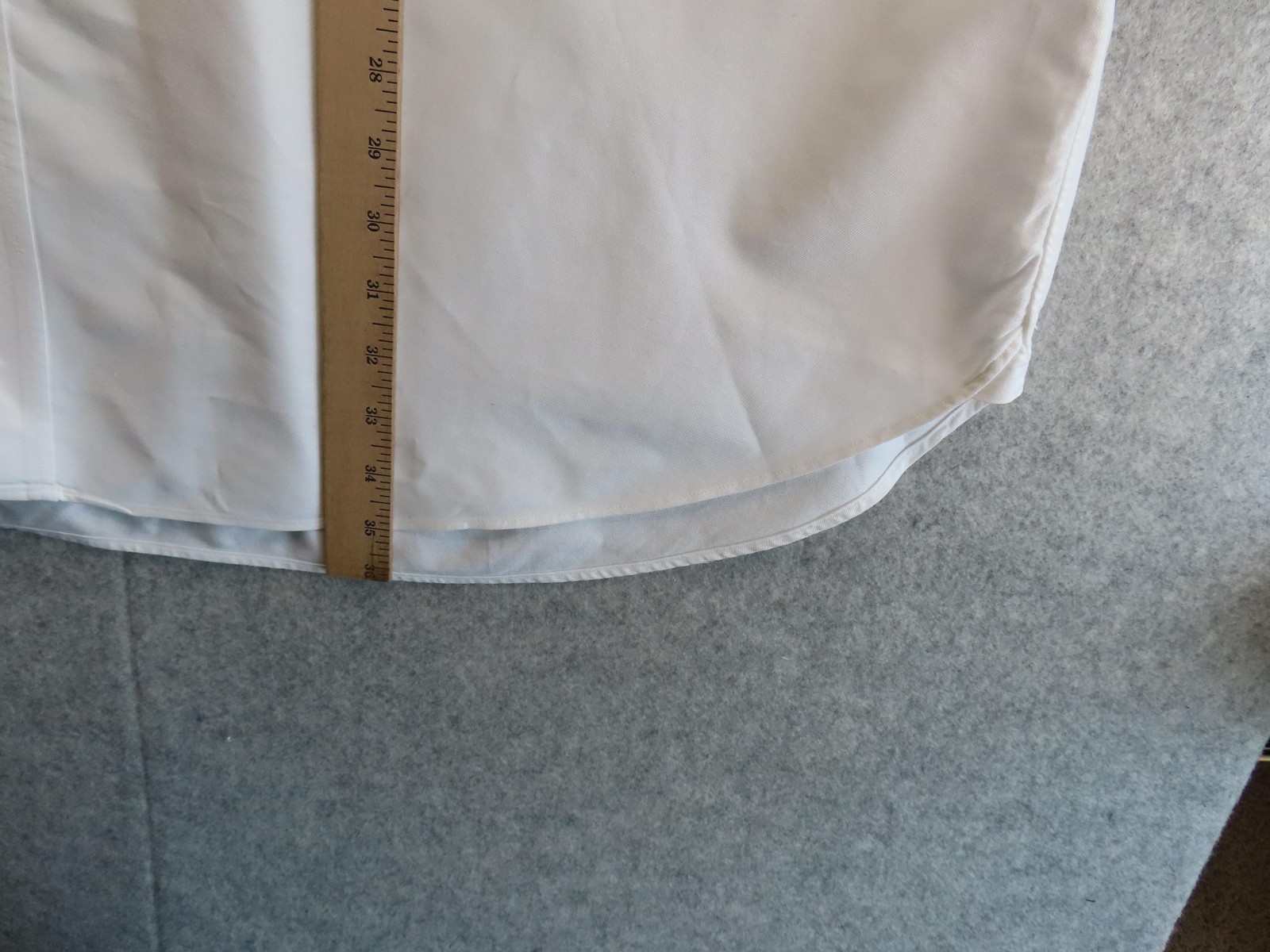 Brooks Brothers Shirt Mens 20 36/37 White Solid Madison Dress Oxford USA Cotton