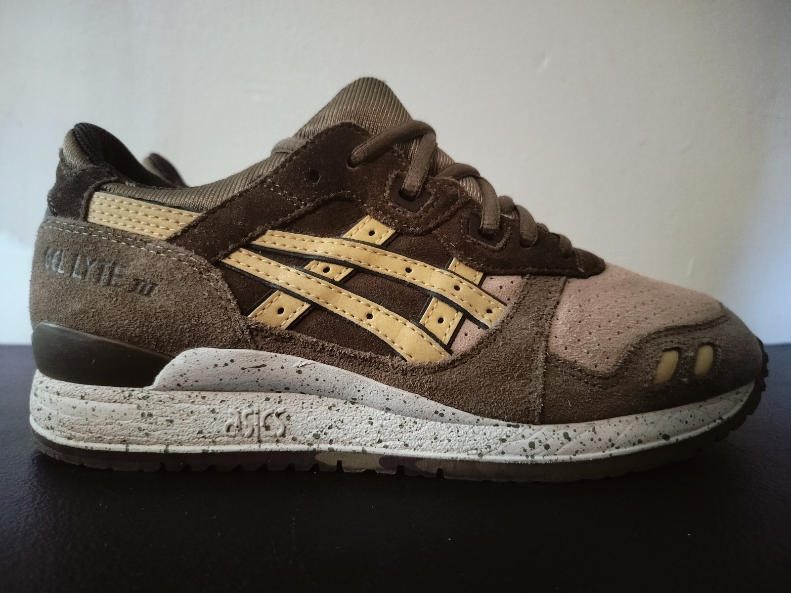 Asics Gel Lyte III Turtle Men’s/Youth Size 5 1/2 Green/Brown/Yellow H513L RARE!