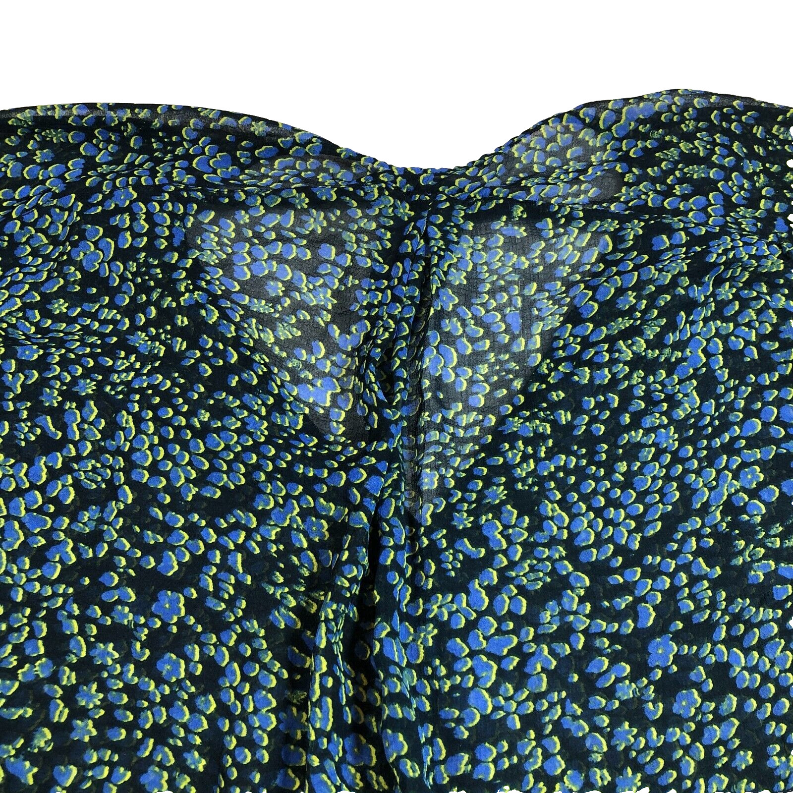 Free People Intimately Womens Semi Sheer Top Sz XS Abstract Pullover NWOT
