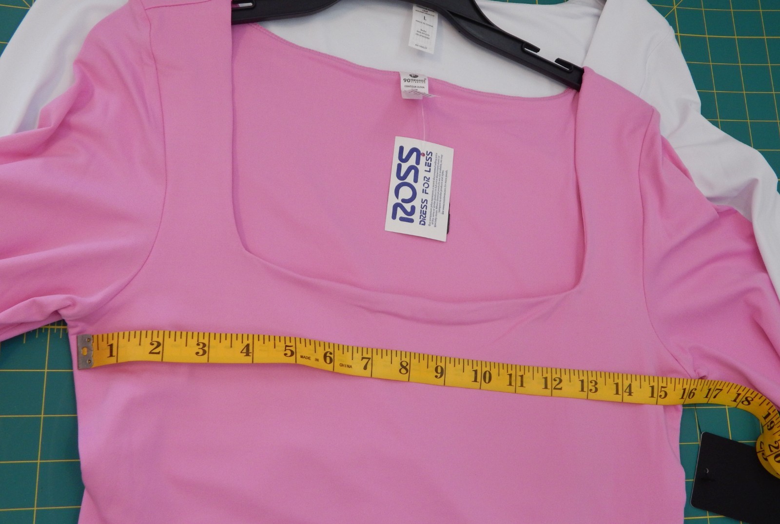 90 Degree by Reflex Women LARGE Active Top Pair Contour Olivia Crop Square Neck