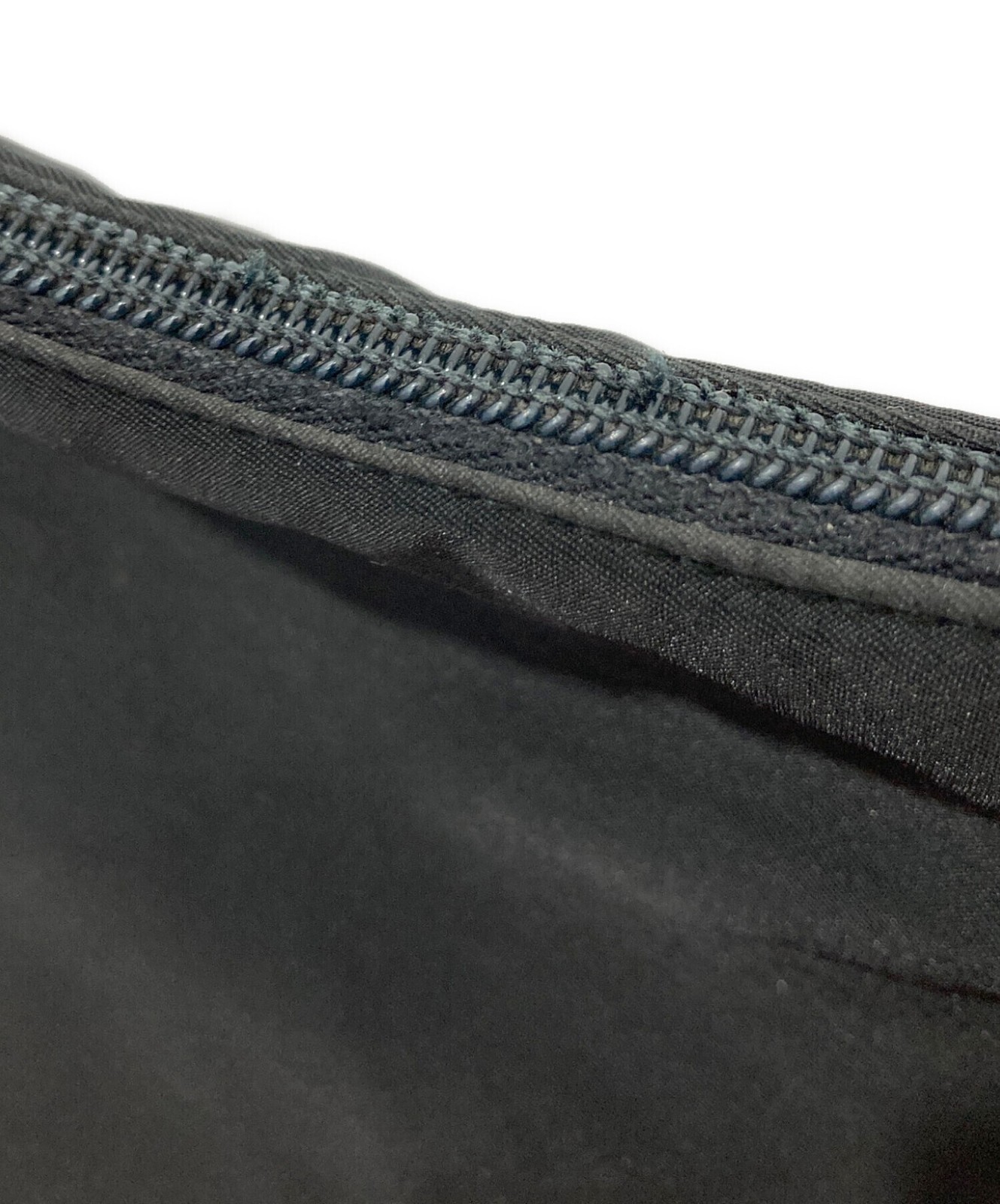 PRADA B8446 Nylon Shoulder Bag Black Womens Silver Hardware Zip