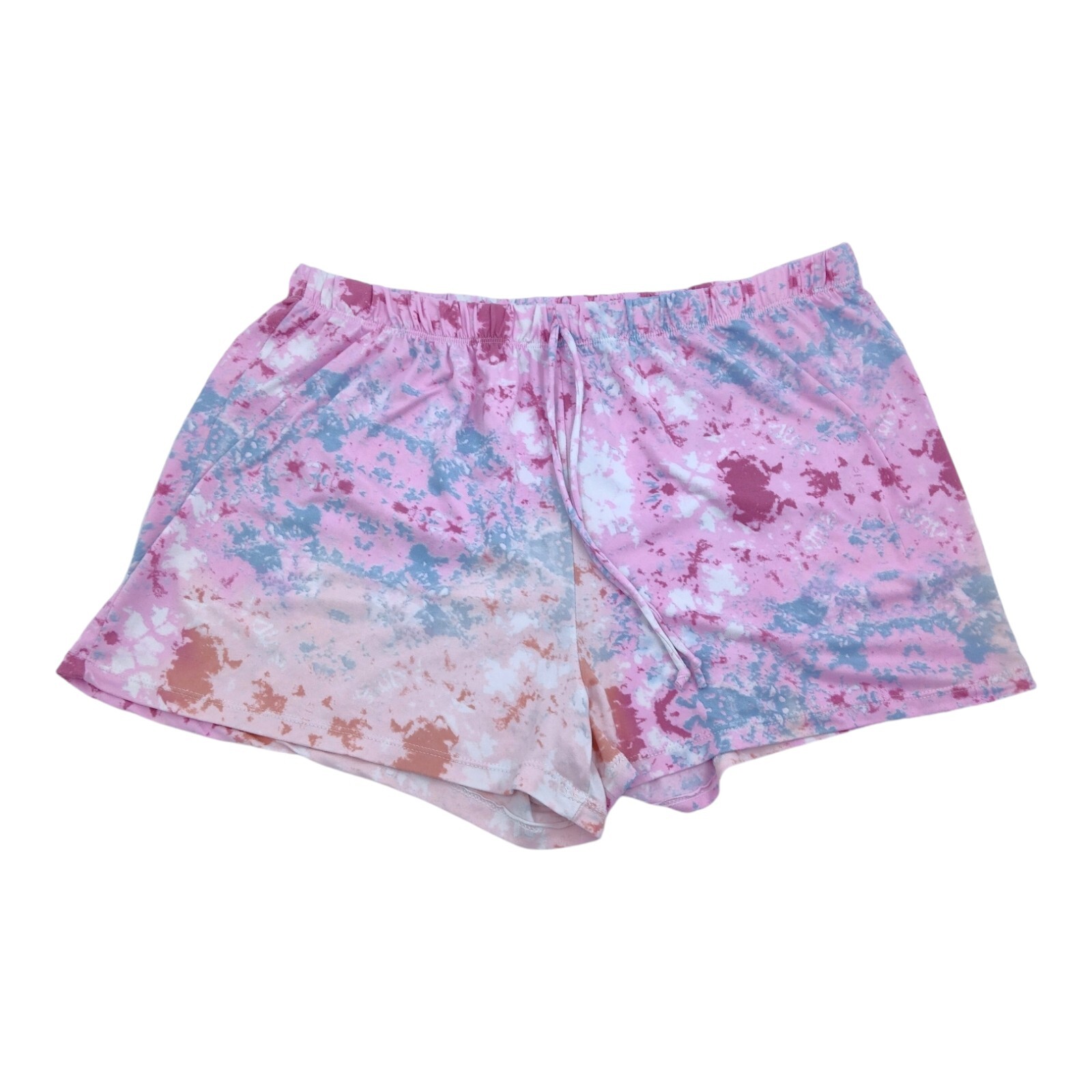 Catherine Malandrino Womens Plus Size 3X Pink Stretch Pajama Shorts Lounge Sleep