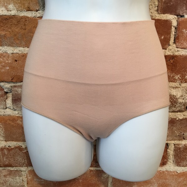 Nearly Nude Beige Smoothing Model Cotton Shapewear High-waist Brief Shaper NEW