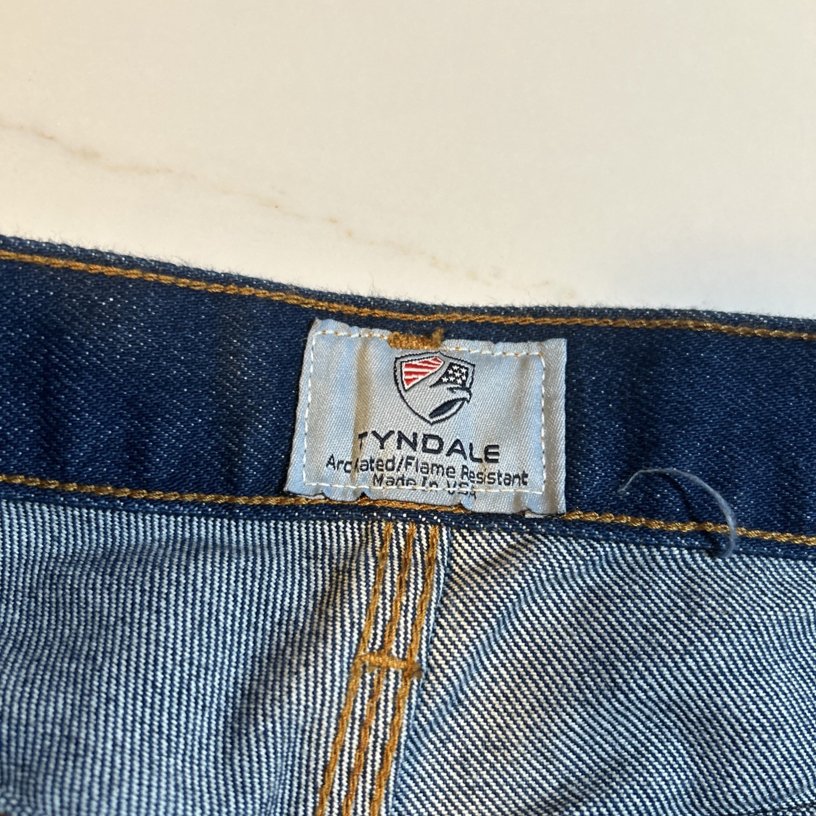 Tyndale FRMC Jeans Flame Resistant Pants F290T Blue Relaxed Carpenter 30X/28”