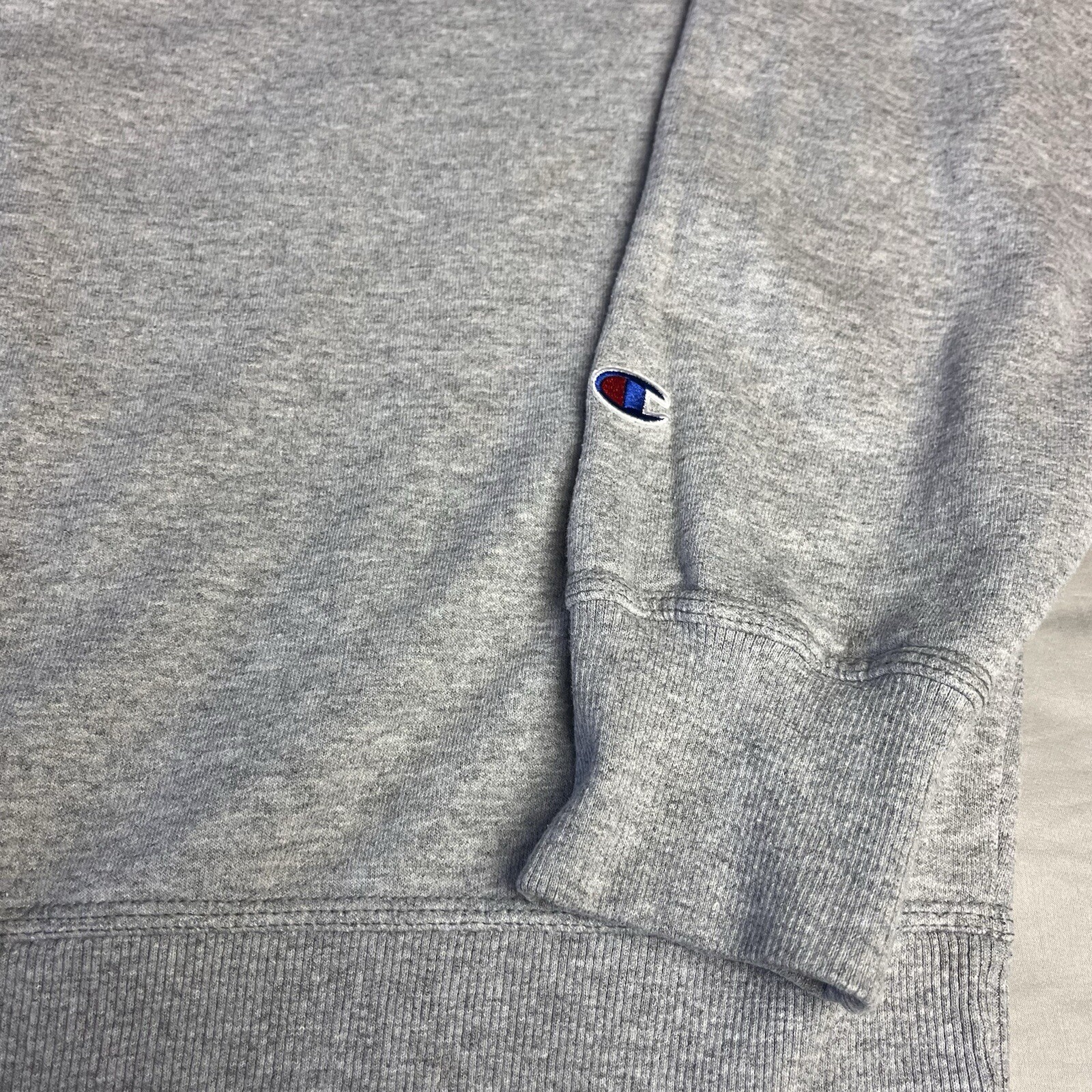 Champion Sweatshirt Men’s Large Gray S0888 Powerblend Fleece Authentic Pullover