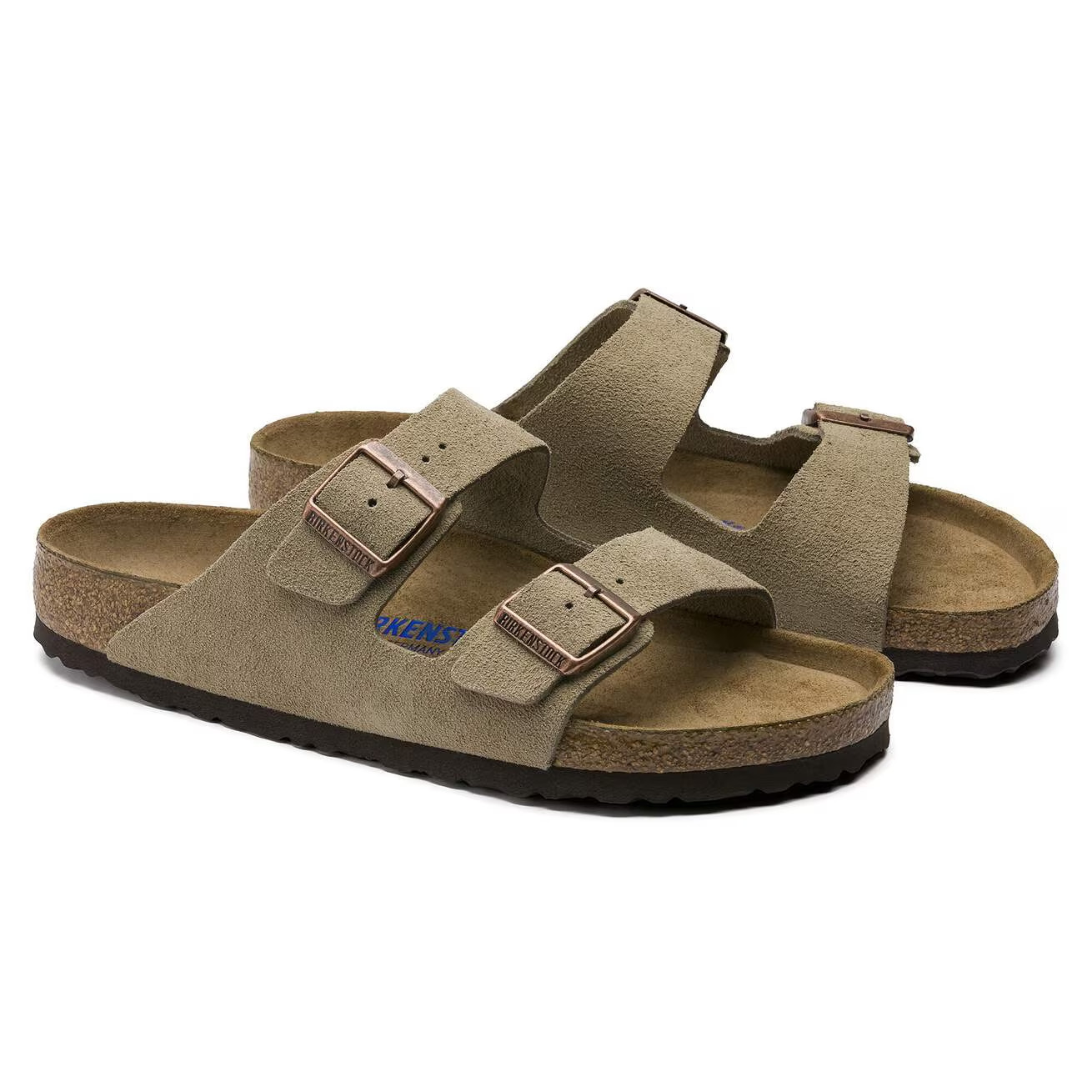 Birkenstock Arizona Suede Leather Soft Footbed Unisex Sandals Shoes–All Colors