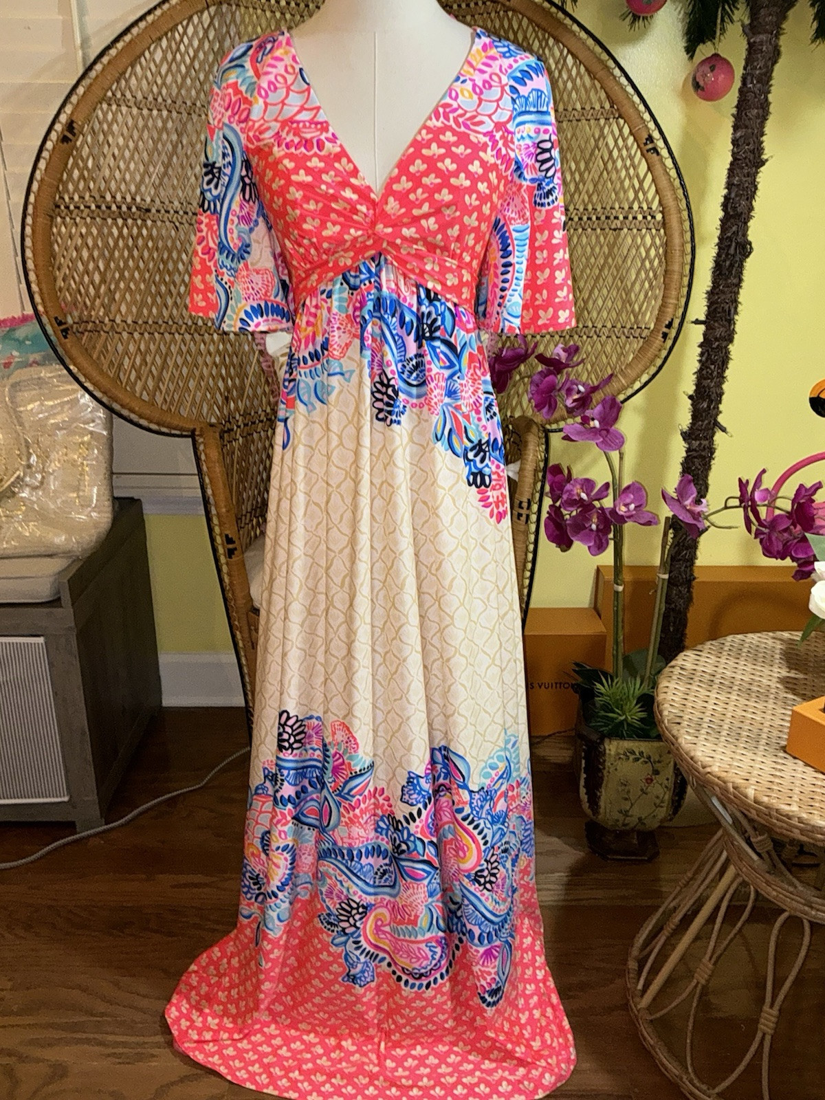 Lilly Pulitzer NWT Minka Maxi Dress Coral Beach Bungalow 🦄 Size 0,2,10,14,16