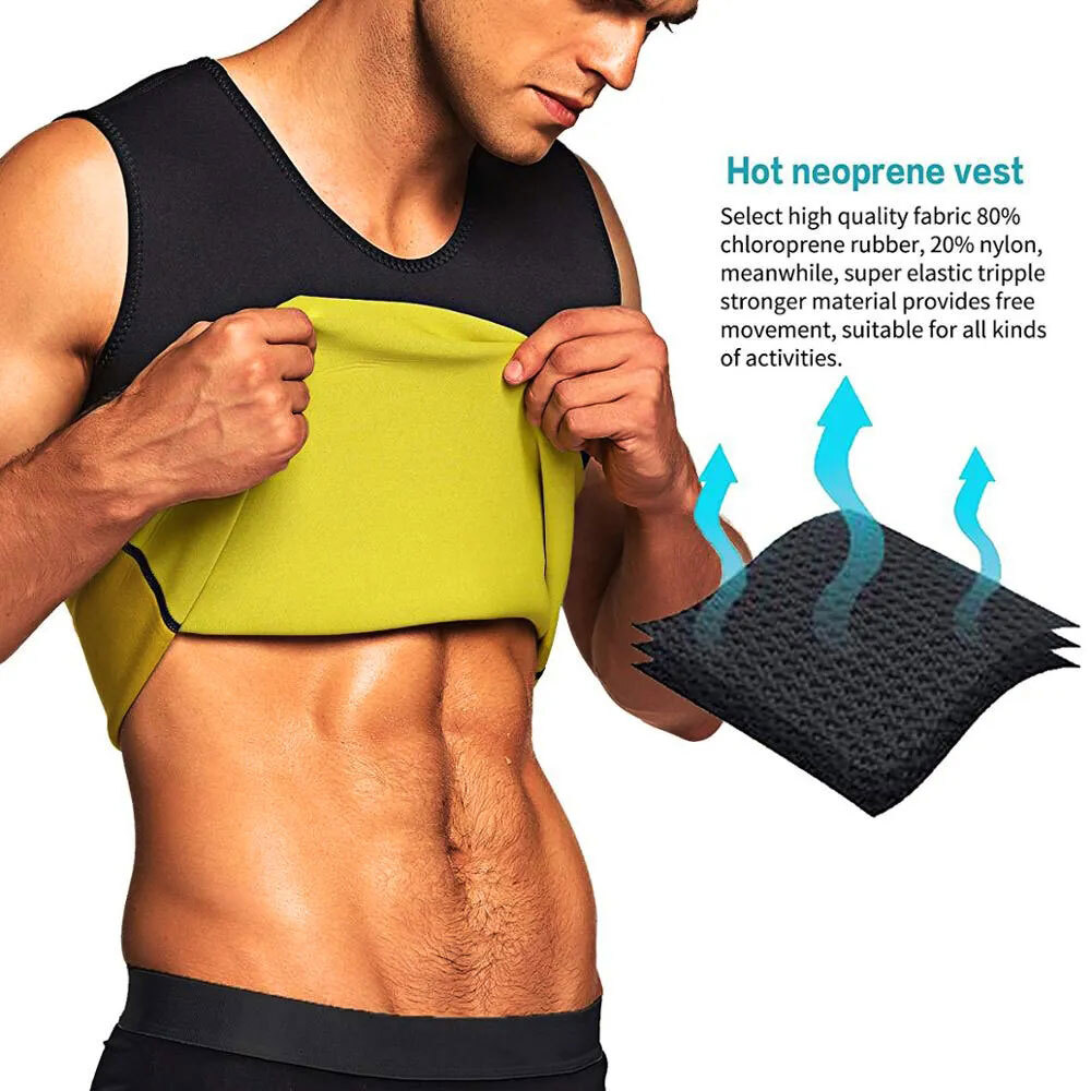 Mens Body Shaper Vest Abs Belly Chest Compression Shirt Slimming Tank Top Girdle