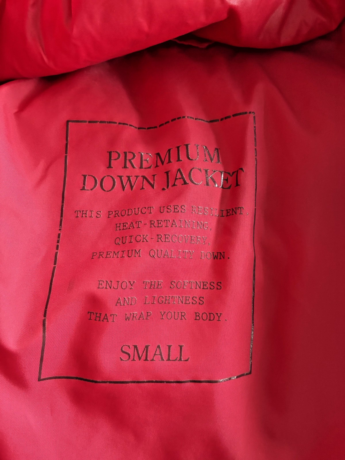 UNIQLO Womens Puffer Jacket with removable hood – Red