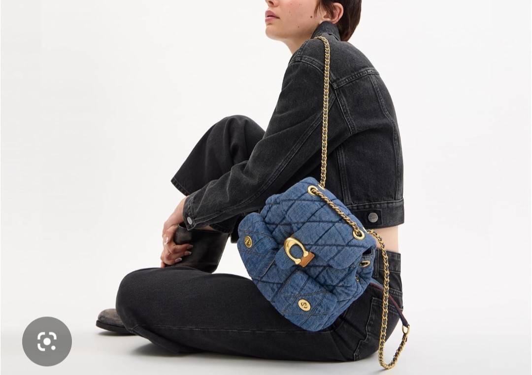 COACH NWT CZ747 Denim Tabby Backpack Quilting INDIGO Color Crossbody Handbag