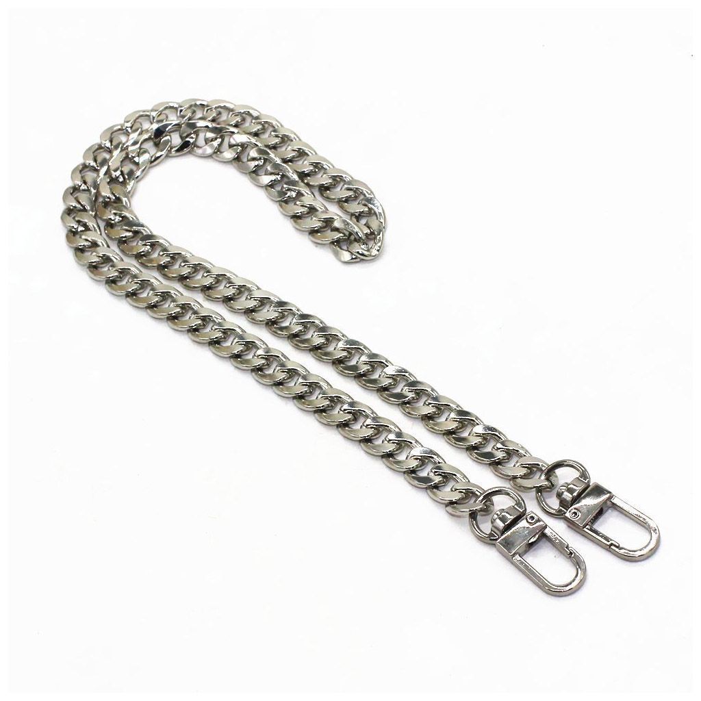 Purse Chain Strap Silver Handle Shoulder Crossbody Handbag Metal Replacement 47″