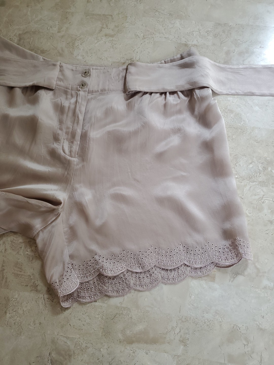 SEE by CHLOE SILK Shorts US Sz 6 Dusty Pink