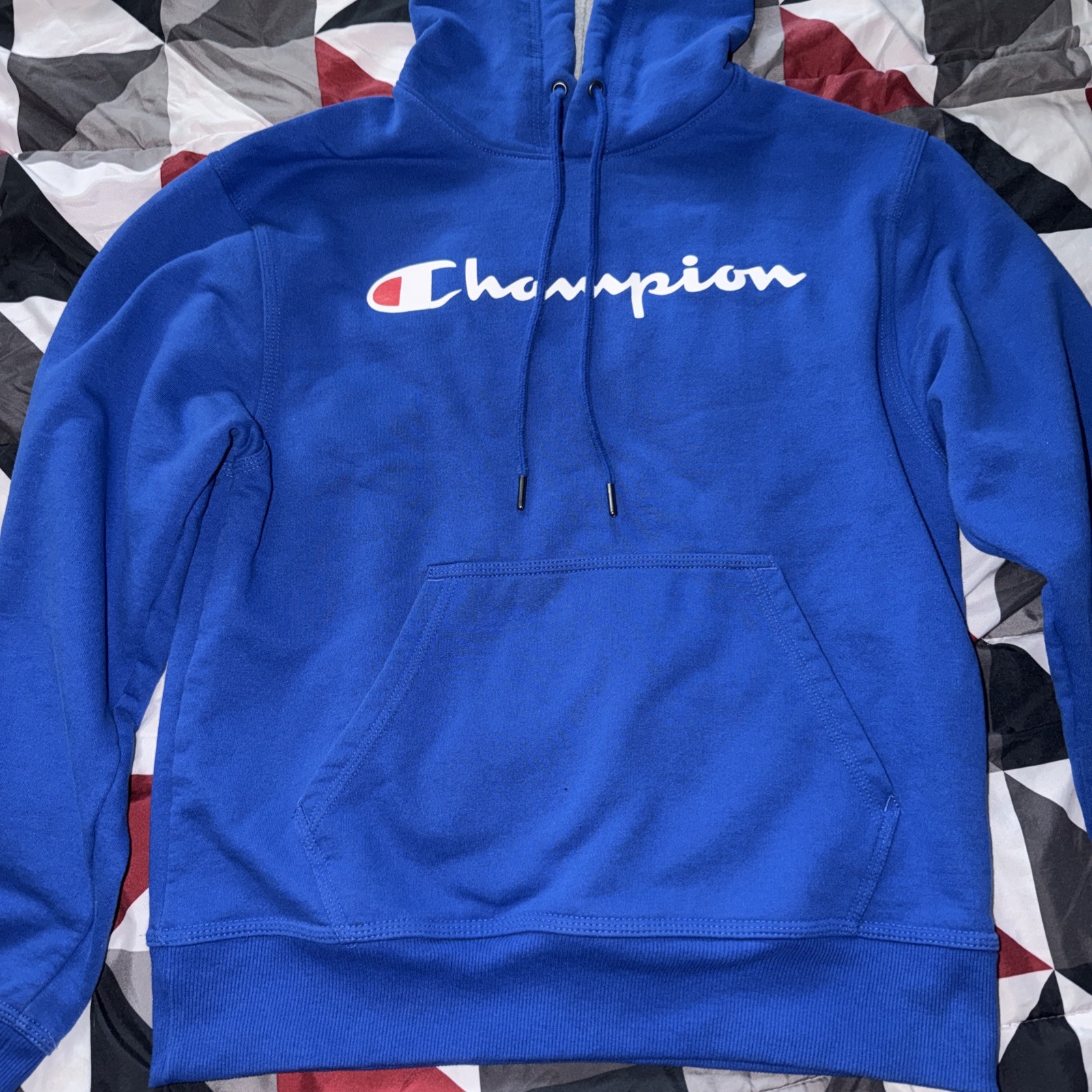 NWT Champion Powerblend Men’s Pullover Hoodie Royal Blue Sports School Small