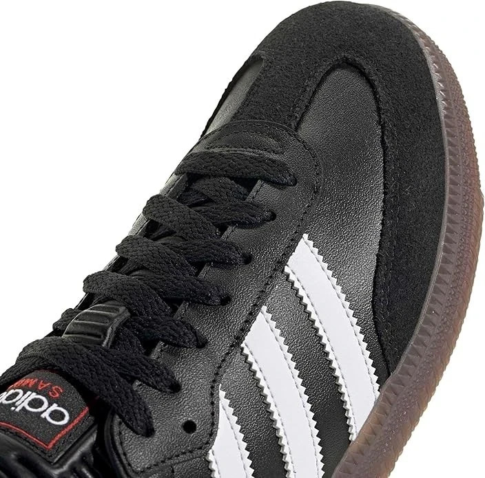 adidas Unisex Samba Indoor Sneaker, Black/White/Vivid Red, 7.5 US Men – NEW