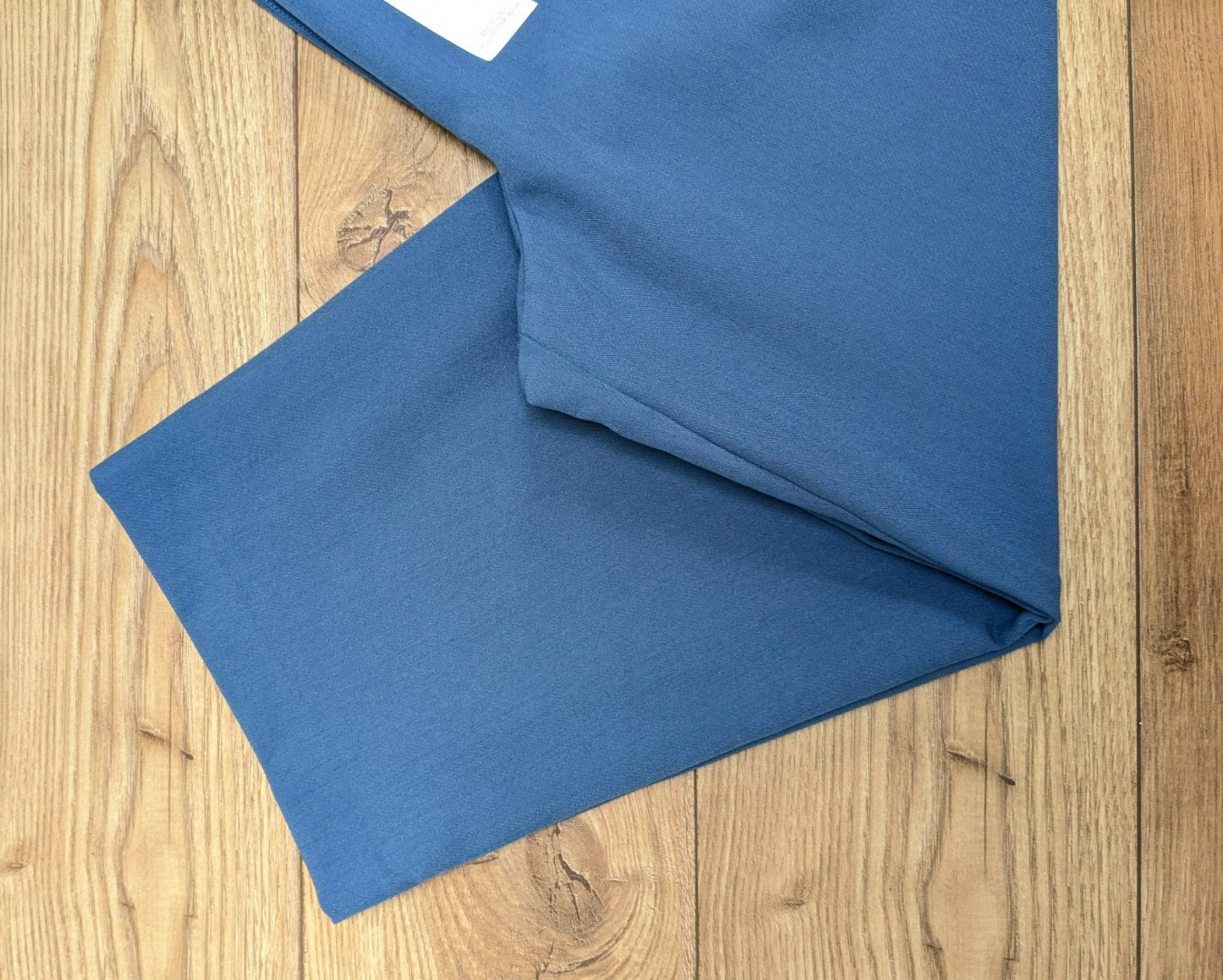 BNWT M&S BLUE Barrel Leg High Waist Pleated Smart TROUSERS UK 16 regular