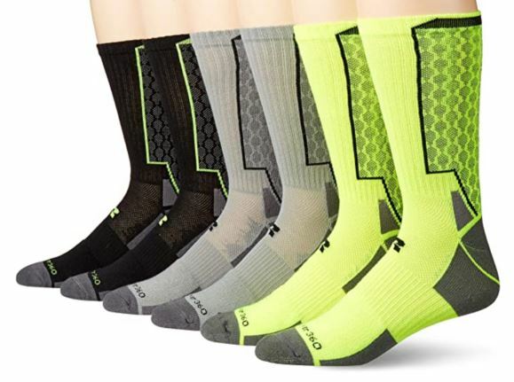Russell Men’s Active Performance Snake Bite Dri-Power 360 Crew Socks 3 pair