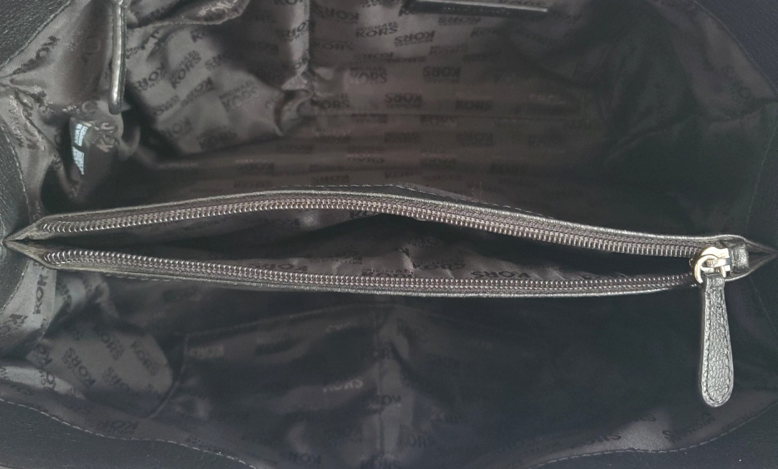 MK HAMILTON BLACK PEBBLED LEATHER SATCHEL HAND BAG SILVERSTONE HARDWARE MEDIUM