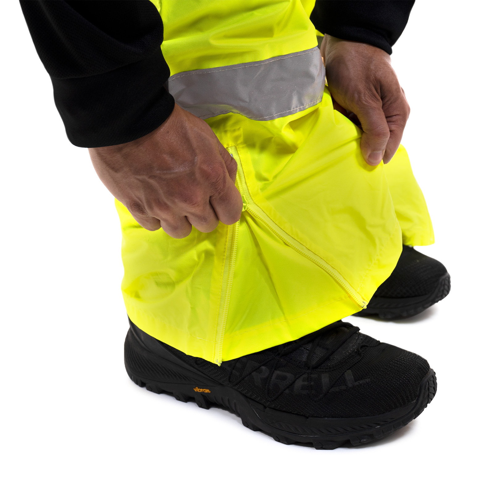 Hi Vis Rain Pants Work Waterproof Reflective High Visibility Safety ANSI