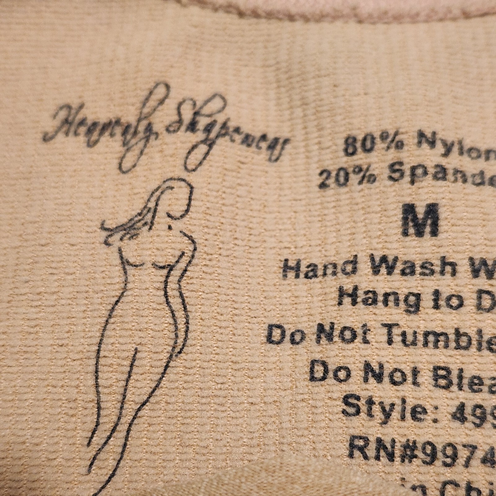 Heavenly Shapeners 80% Nylon 20% Spandex Beige 4997/Ladies Bra Tightener (M)