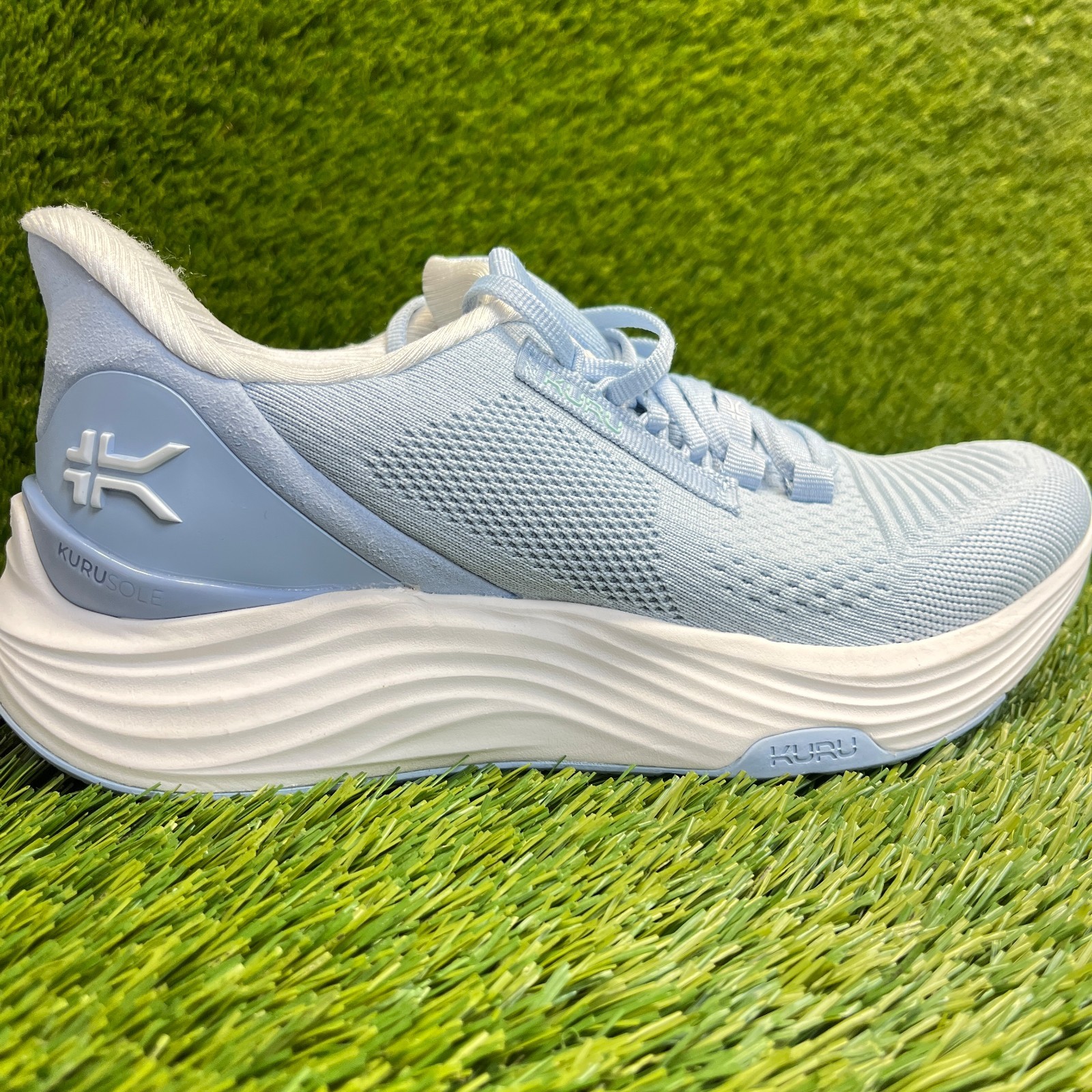 Kuru Atom 2 Womens Size 8 Blue White Athletic Running Walking Shoes Sneakers