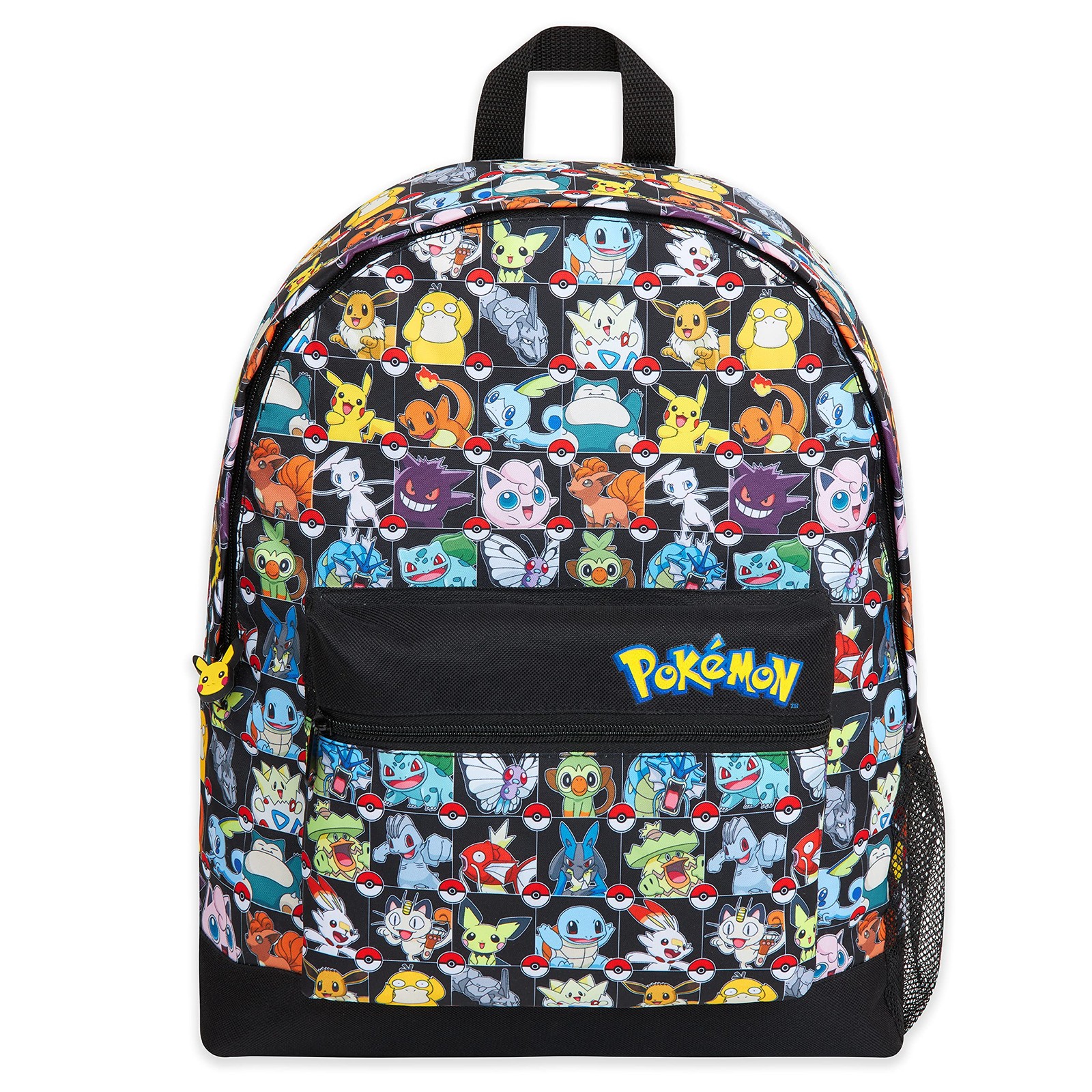 Pokemon Backpack for Kids Teens Boys Girls, 16.1x13x4.7inch, Multi Aop
