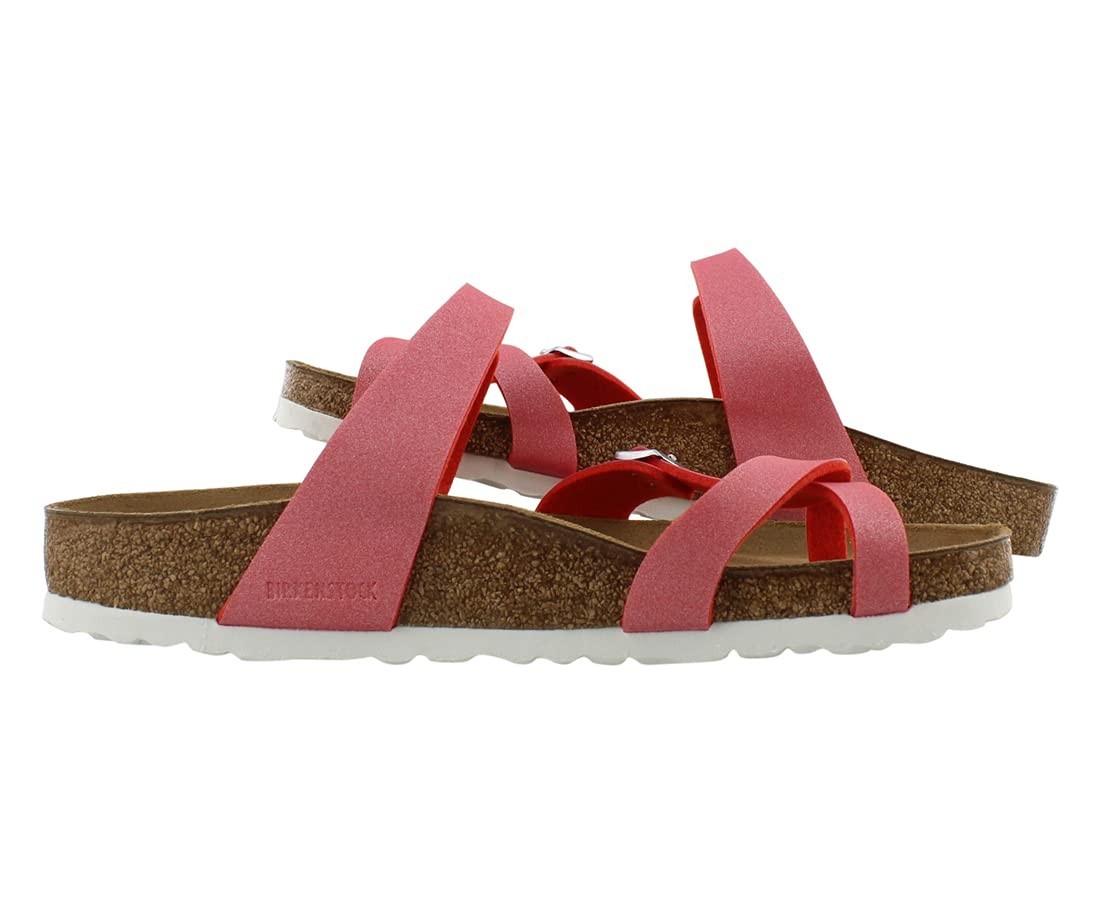 Birkenstock Mayari Birko-Flor Sandals Ice Metallic Poppy, Size EU 39-US W8-M6