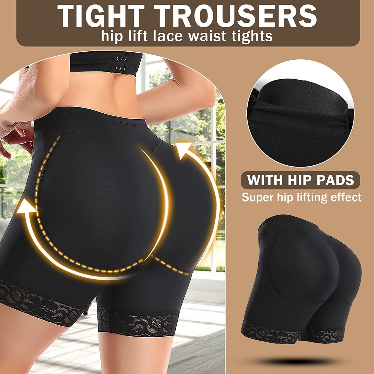 Fajas Colombianas Fake Buttocks Pad Butt Lift Shorts Body Shaper Booty Enhancer
