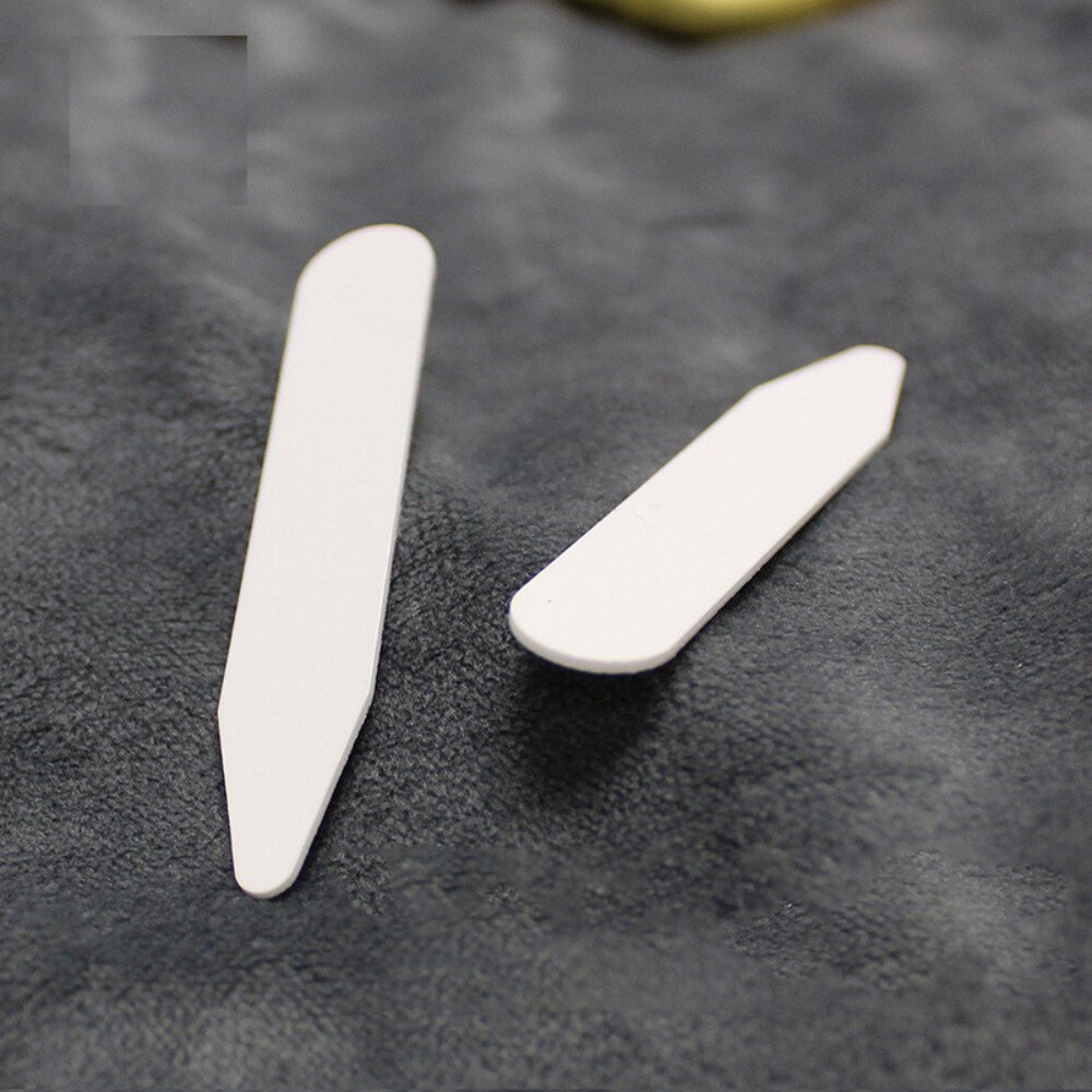 6 Pairs Plastic Collar Stiffeners Stays Bones Set For Dress Shirt Collar US